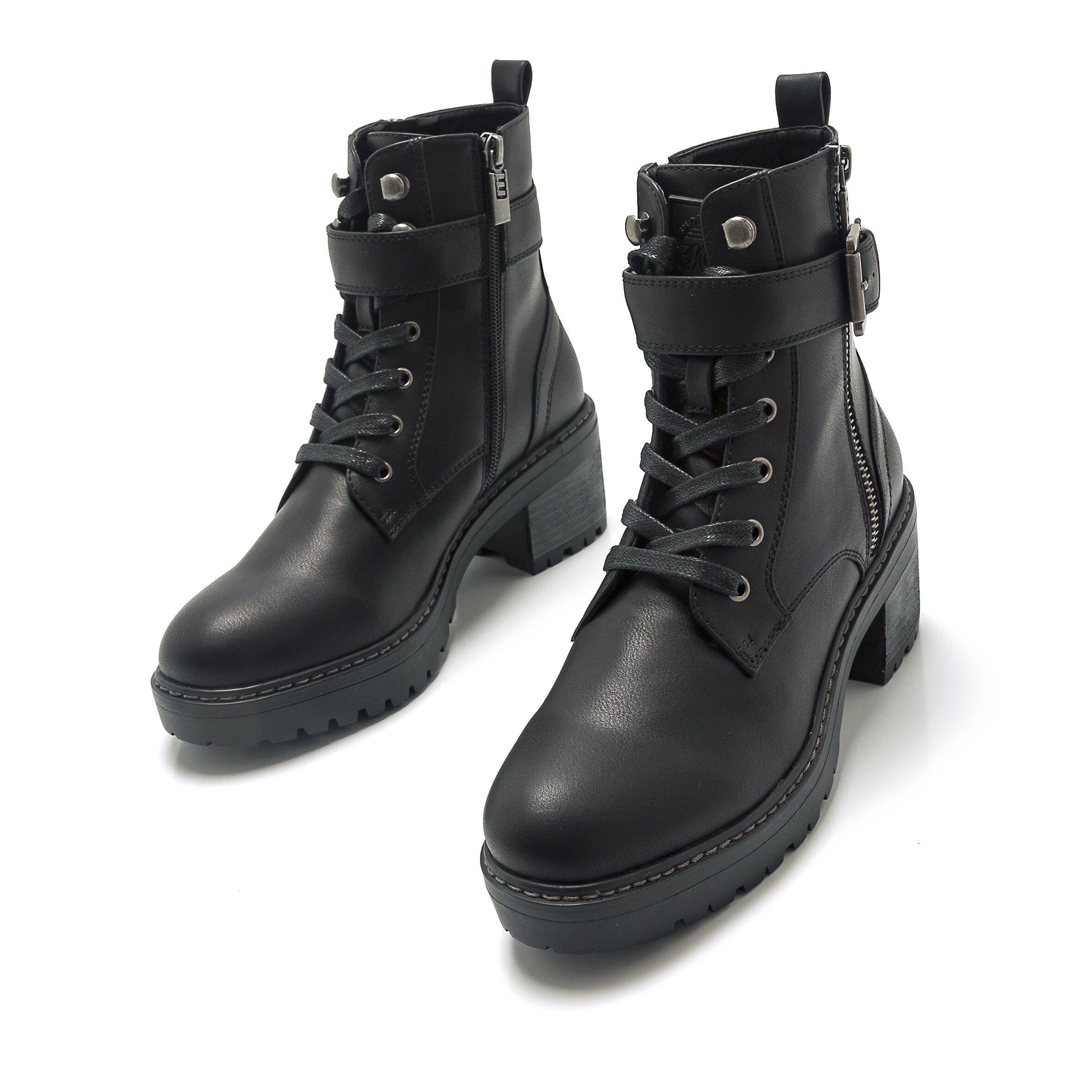 Botines best sale negros mustang